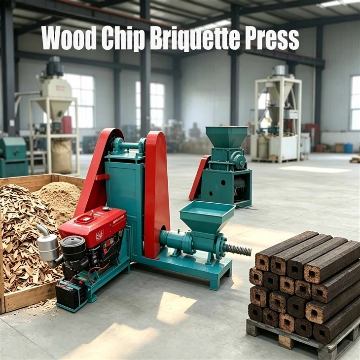 Sawdust Briquette Press factory